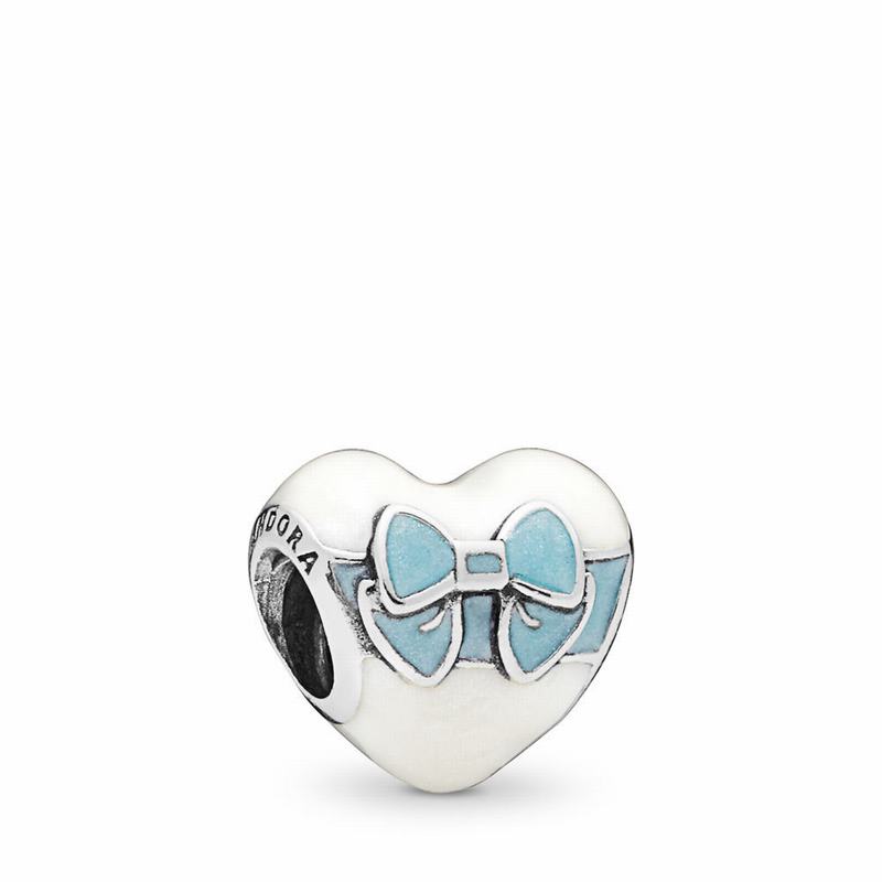 Pandora White Day Love Charm - Sterling Silver/Enamel - Canada | BH9318WF